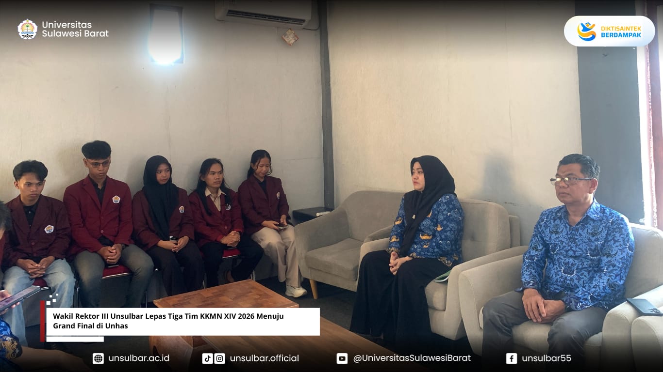 Wakil Rektor III Unsulbar Lepas Tiga Tim KKMN XIV 2026 Menuju Grand Final di Unhas