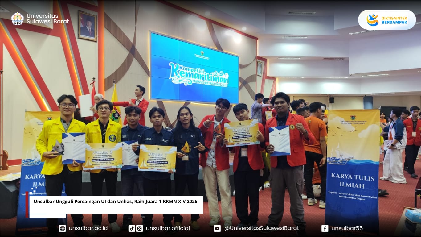 Unsulbar Ungguli Persaingan UI dan Unhas, Raih Juara 1 KKMN XIV 2026
