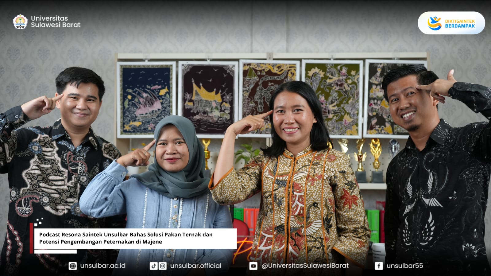 Podcast Resona Saintek Unsulbar Bahas Solusi Pakan Ternak dan Potensi Pengembangan Peternakan di Majene