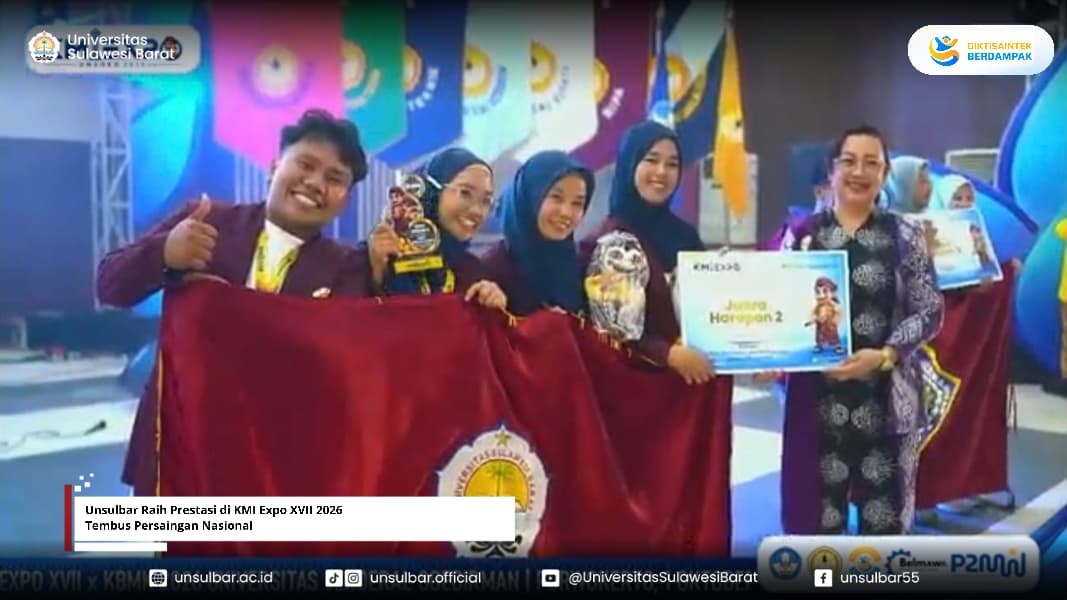Unsulbar Raih Prestasi di KMI Expo XVII 2026, Tembus Persaingan Nasional