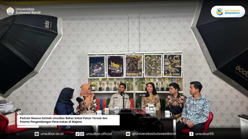 Podcast Resona Saintek Unsulbar Bahas Solusi Pakan Ternak dan Potensi Pengembangan Peternakan di Majene