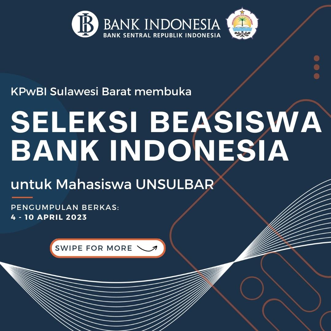 Seleksi Beasiswa Bank Indonesia 2023