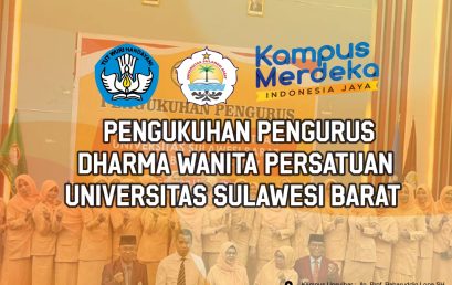 Pengukuhan Dharma Wanita Persatuan (DWP) Universitas Sulawesi Barat Masa Bakti 2023-2027