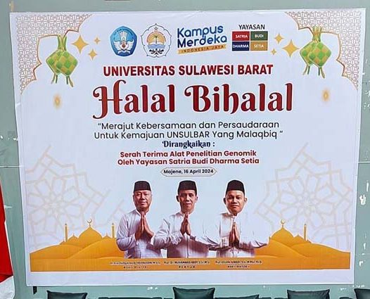 Halal Bi Halal Unsulbar Sekaligus Teken MoU dengan Yayasan Satria Budhi Dharma Setia