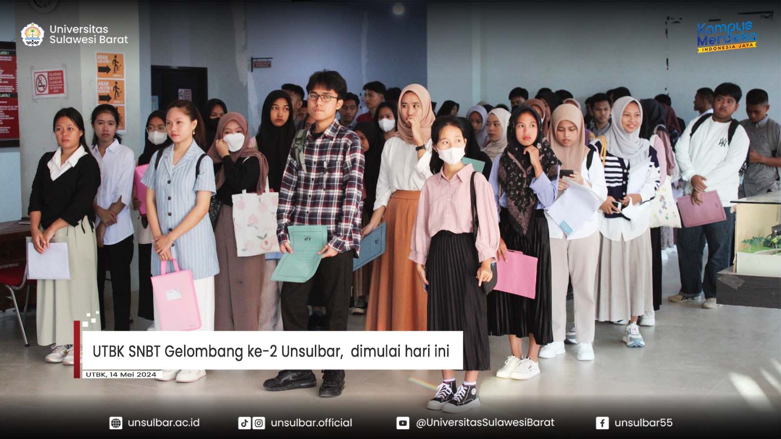UTBK SNBT Gelombang ke-2 Unsulbar,  dimulai hari ini