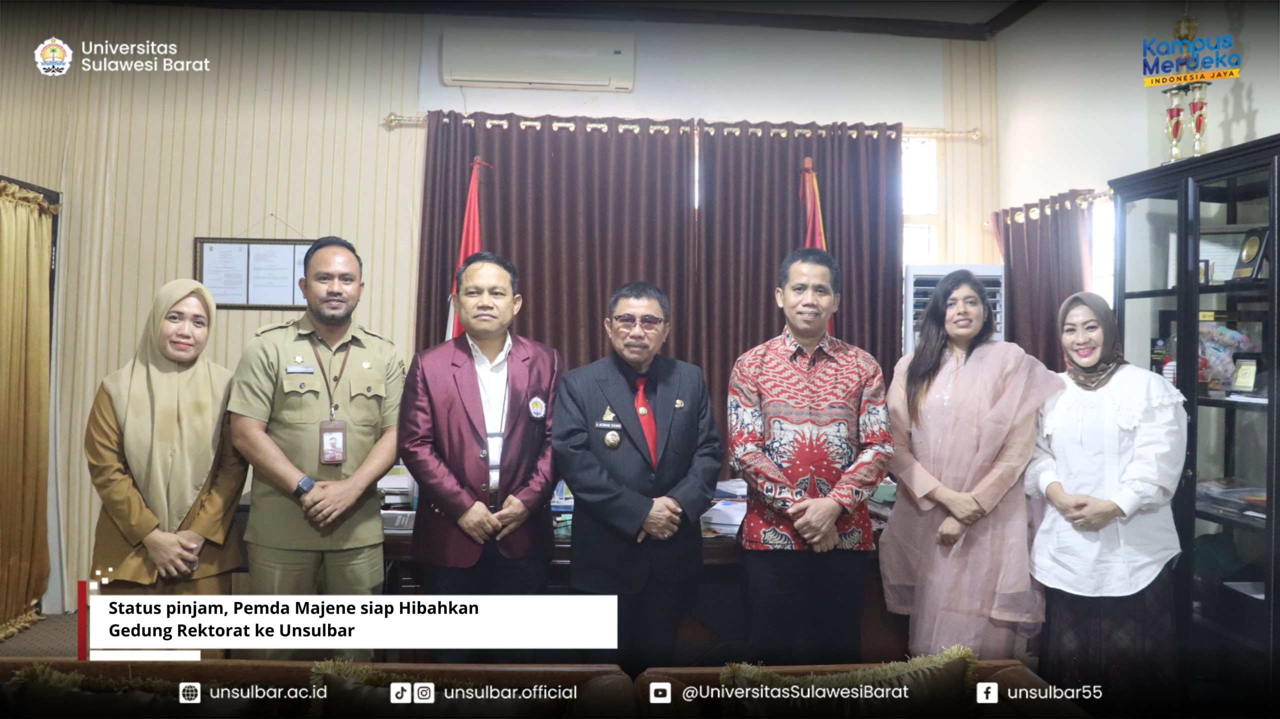 Status pinjam, Pemda Majene siap Hibahkan Gedung Rektorat ke Unsulbar