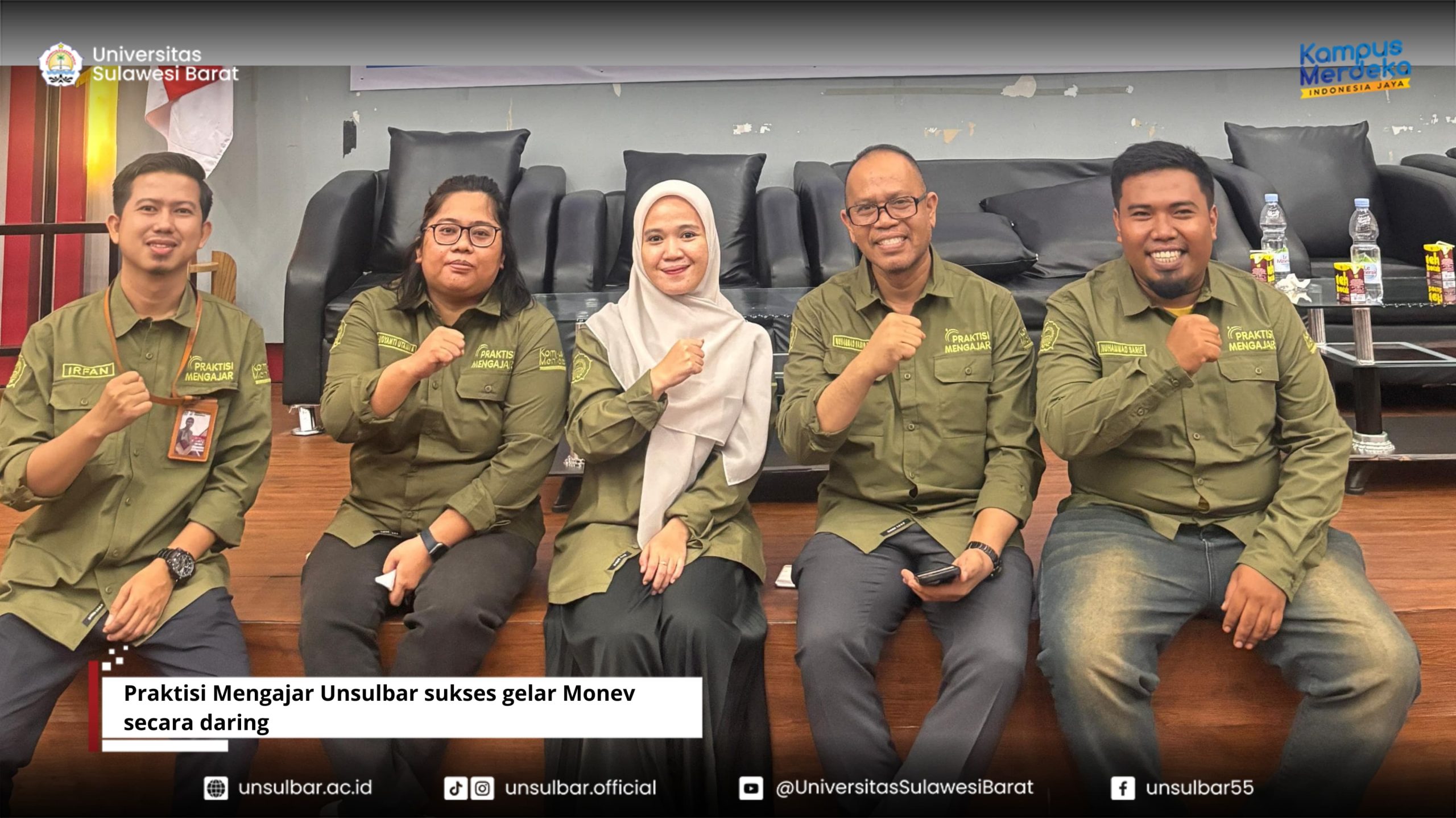 Praktisi Mengajar Unsulbar sukses gelar Monev secara daring