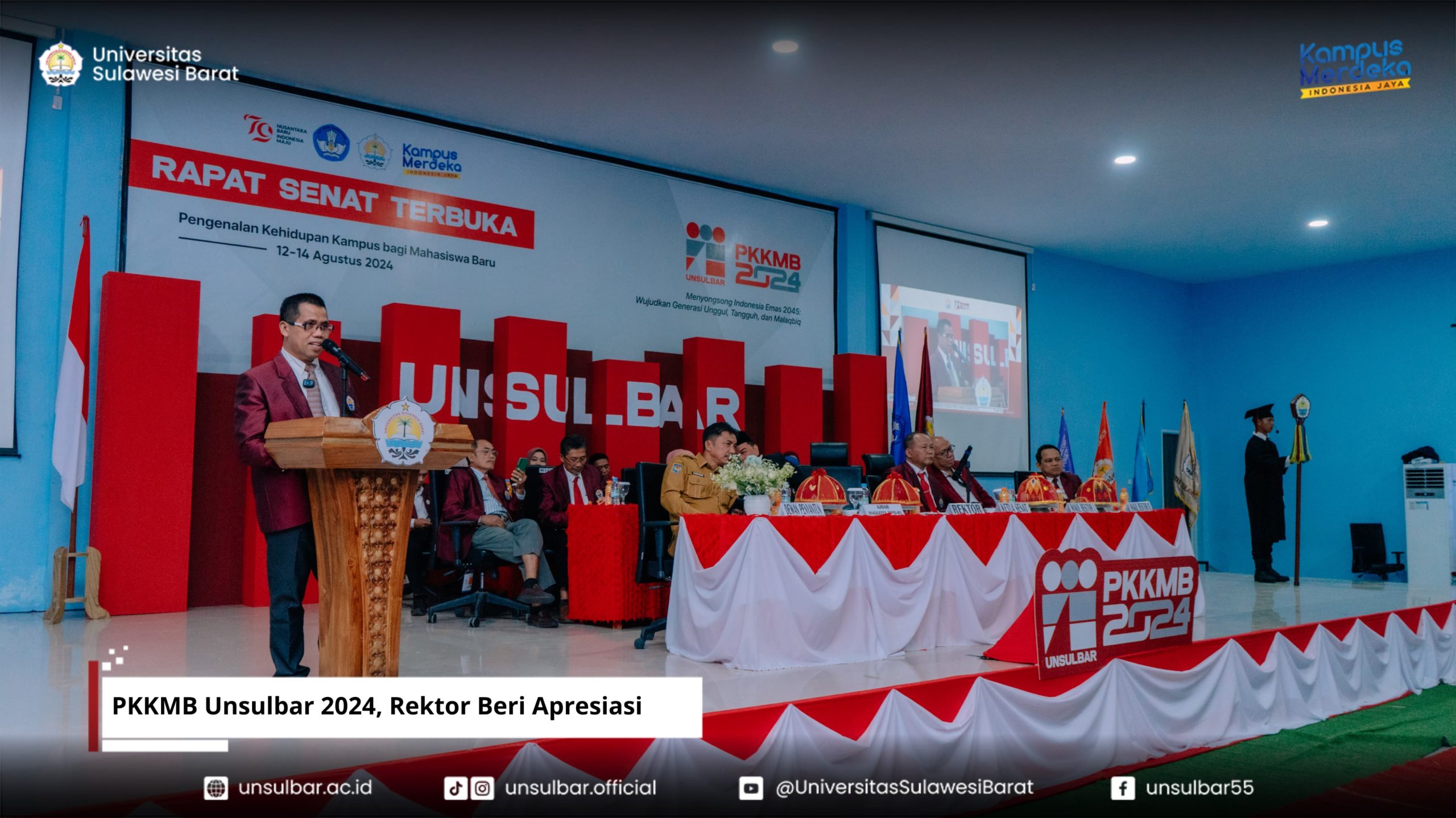 PKKMB Unsulbar 2024, Rektor Beri Apresiasi