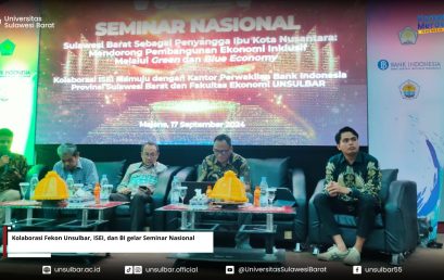 Kolaborasi Fekon Unsulbar, ISEI, dan BI gelar Seminar Nasional