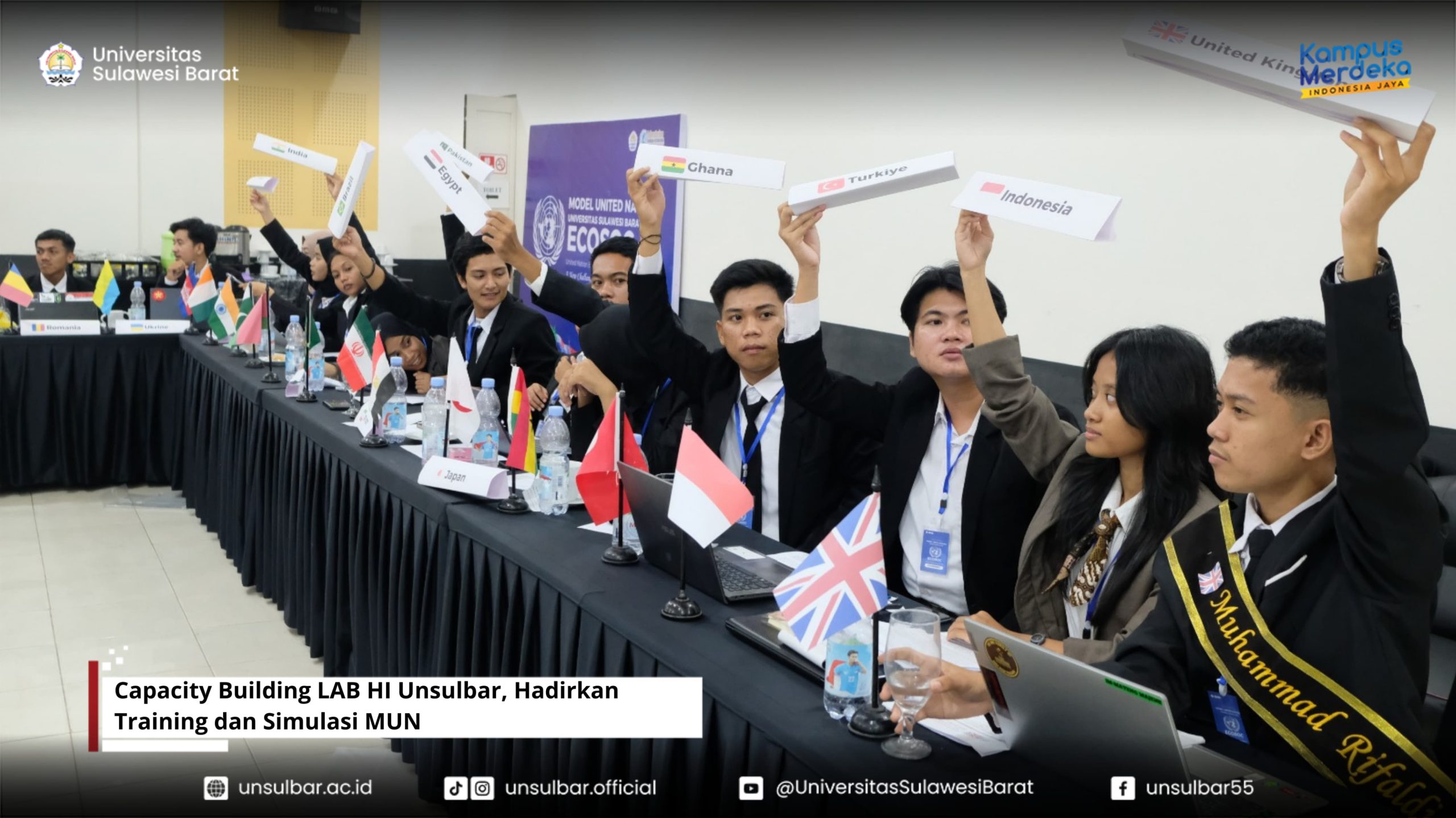 Capacity Building LAB HI Unsulbar, Hadirkan Training dan Simulasi MUN