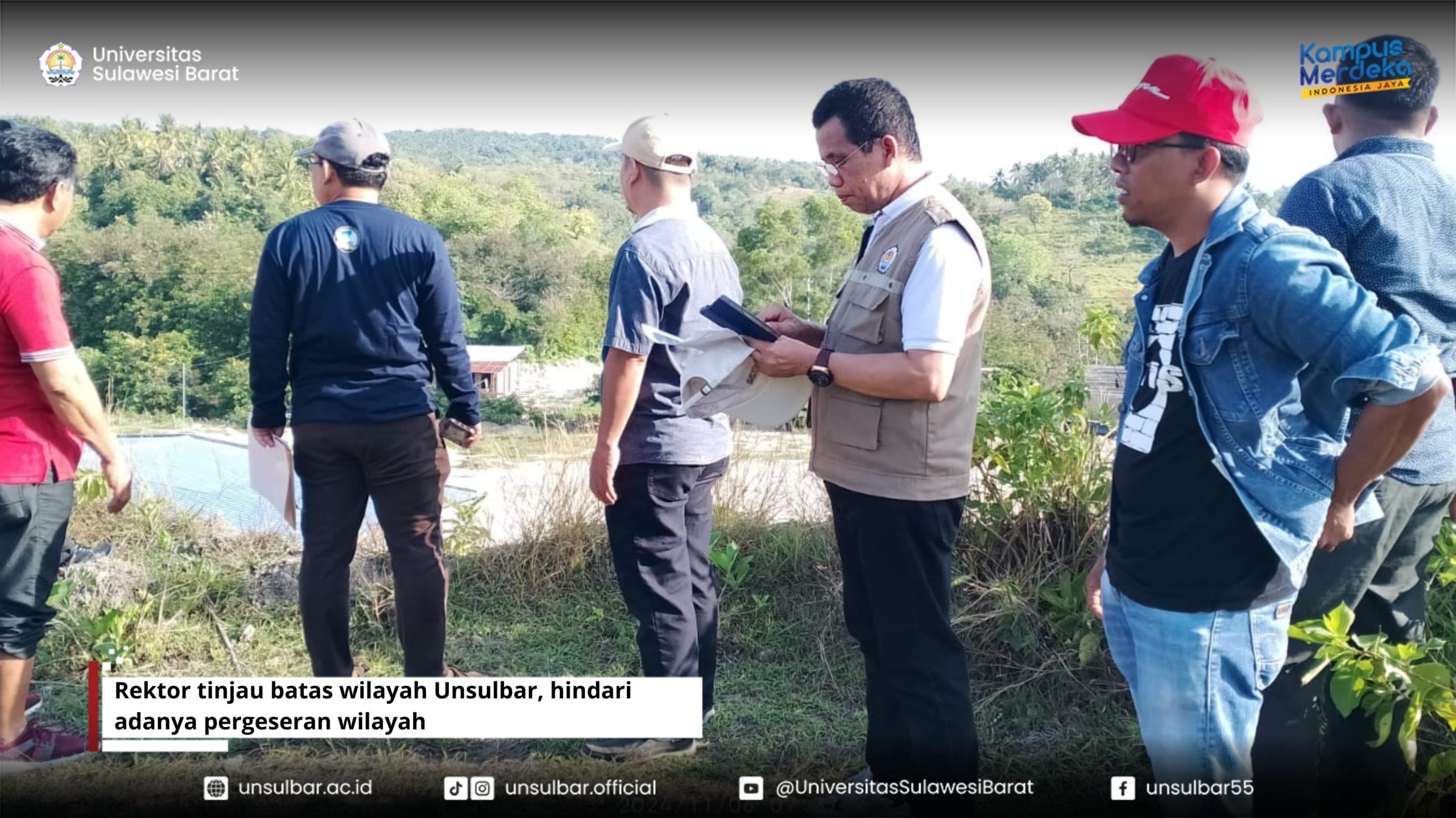 Rektor tinjau batas wilayah Unsulbar, hindari adanya pergeseran wilayah