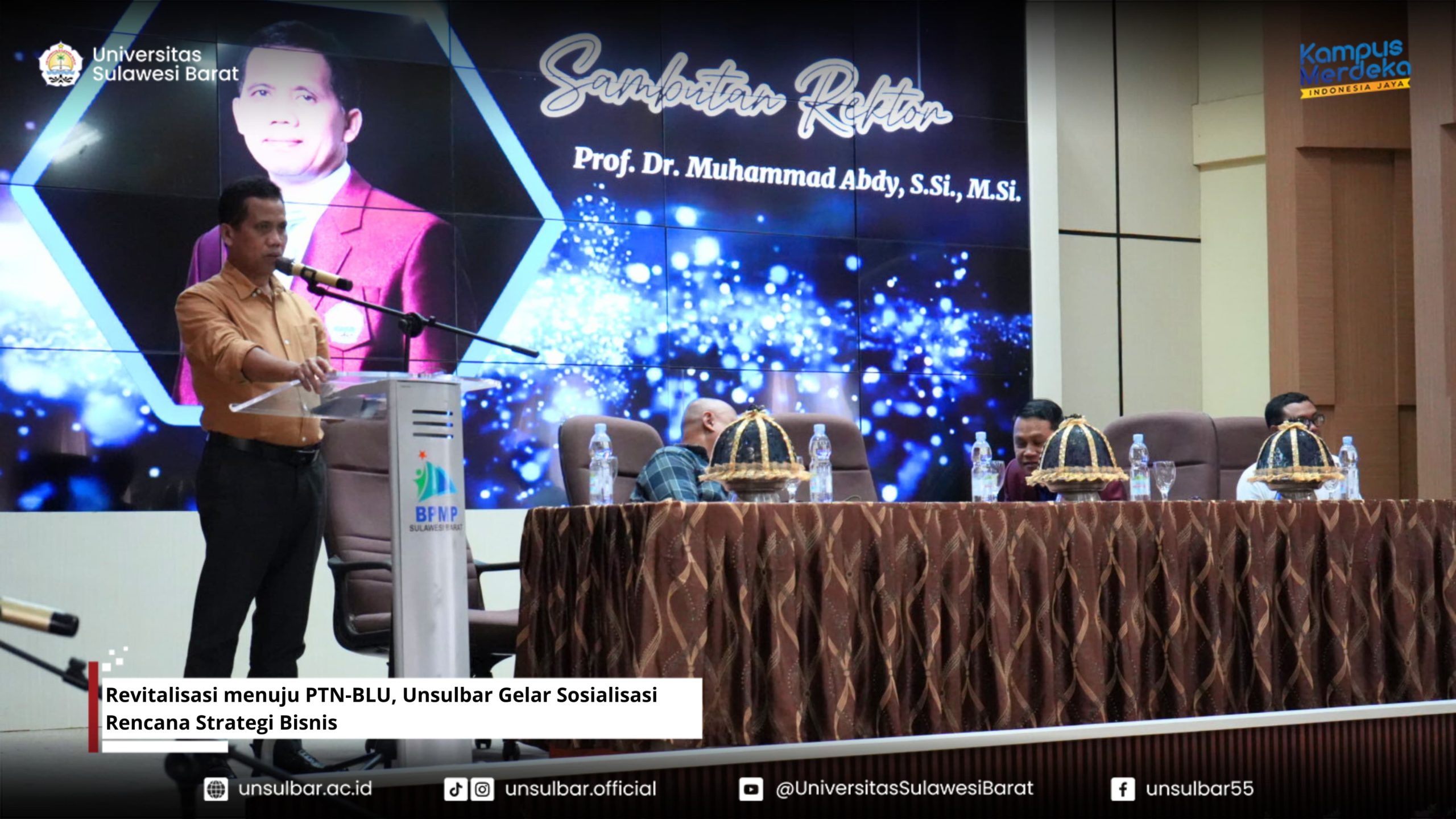 Revitalisasi menuju PTN-BLU, Unsulbar Gelar Sosialisasi Rencana Strategi Bisnis Revitalisasi menuju PTN-BLU, Unsulbar Gelar Sosialisasi Rencana Strategi Bisnis
