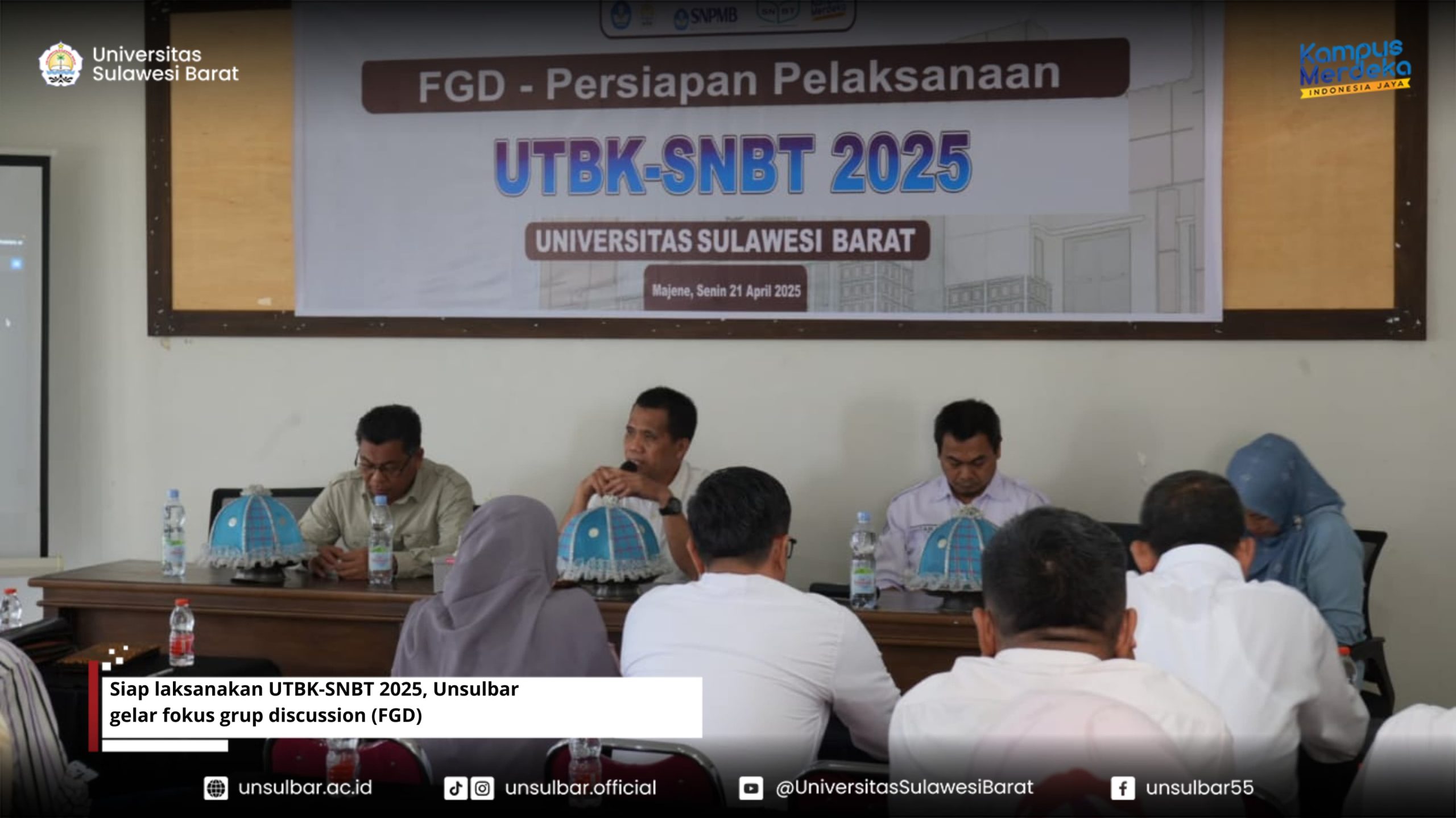 Siap laksanakan UTBK-SNBT 2025 Unsulbar gelar fokus group discussion (FGD)