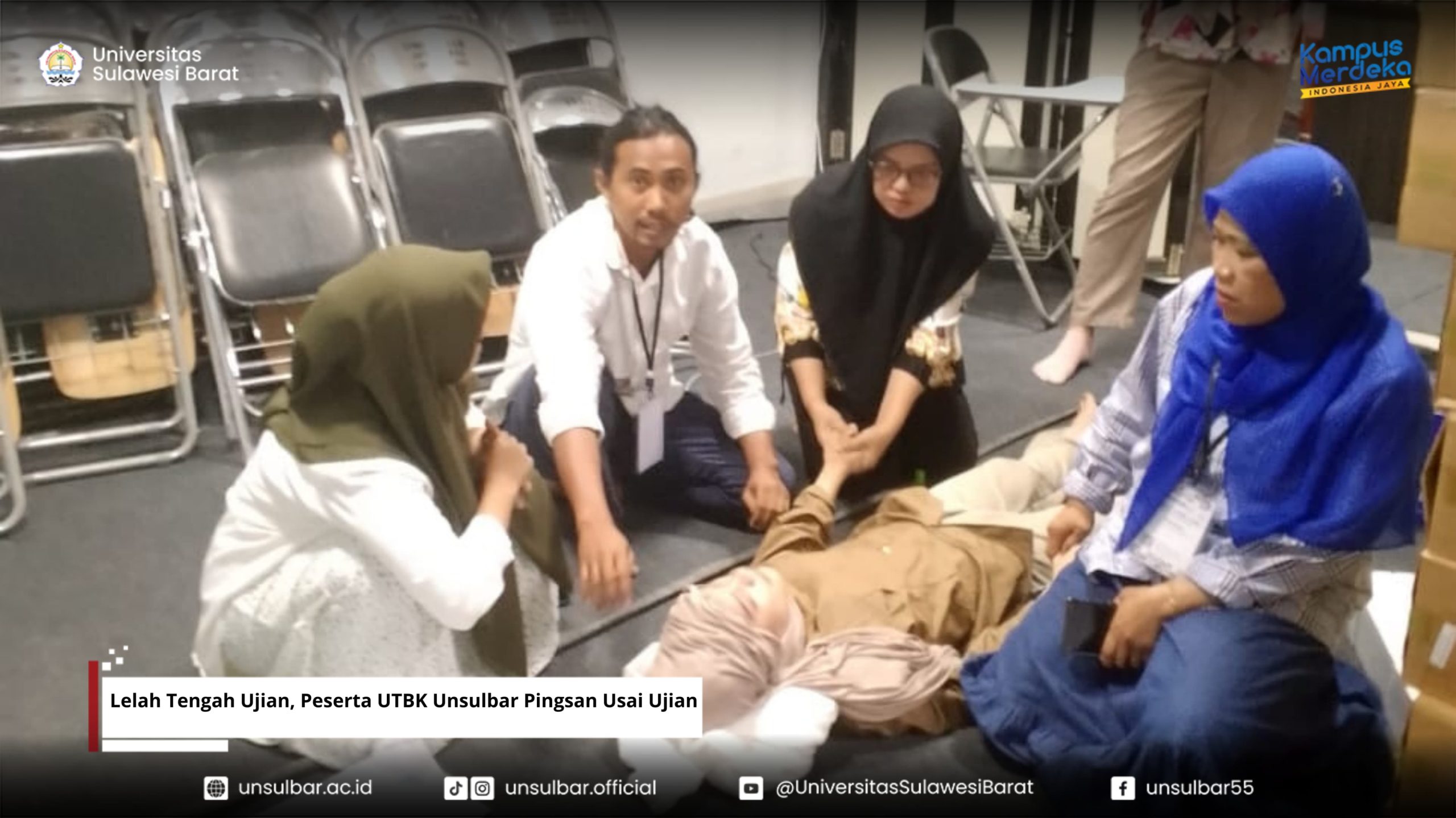Kelelahan, Peserta UTBK Unsulbar Pingsan Usai Ujian