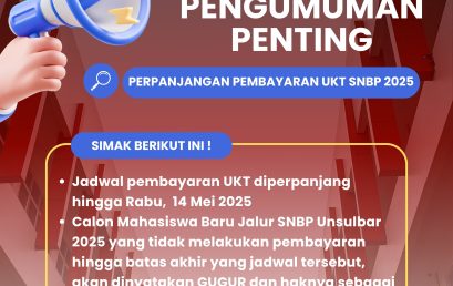 PENGUMUMAN PERPANJANGAN PEMBAYARAN UKT SNBP