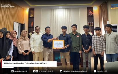 10 Mahasiswa Unsulbar Terima Beasiswa BAZNAS