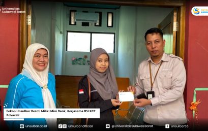 Fekon Unsulbar Resmi Miliki Mini Bank, Kerjasama BSI KCP Polewali
