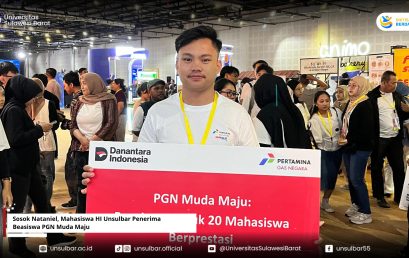 Sosok Nataniel, Mahasiswa HI Unsulbar Penerima Beasiswa PGN Muda Maju