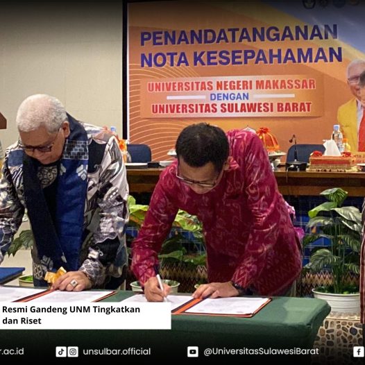 Teken MoU, Unsulbar Resmi Gandeng UNM Tingkatkan Daya Saing Akademik dan Riset