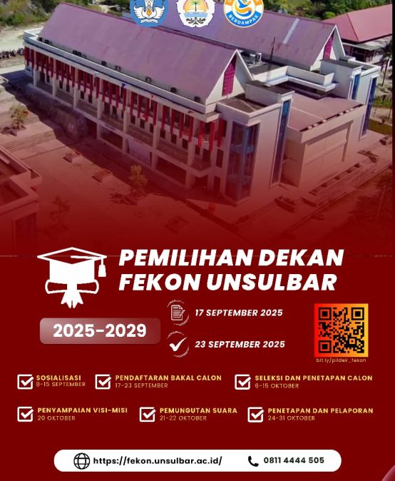 Fekon Unsulbar Mencari Dekan Baru, Simak Rangkaian Seleksinya