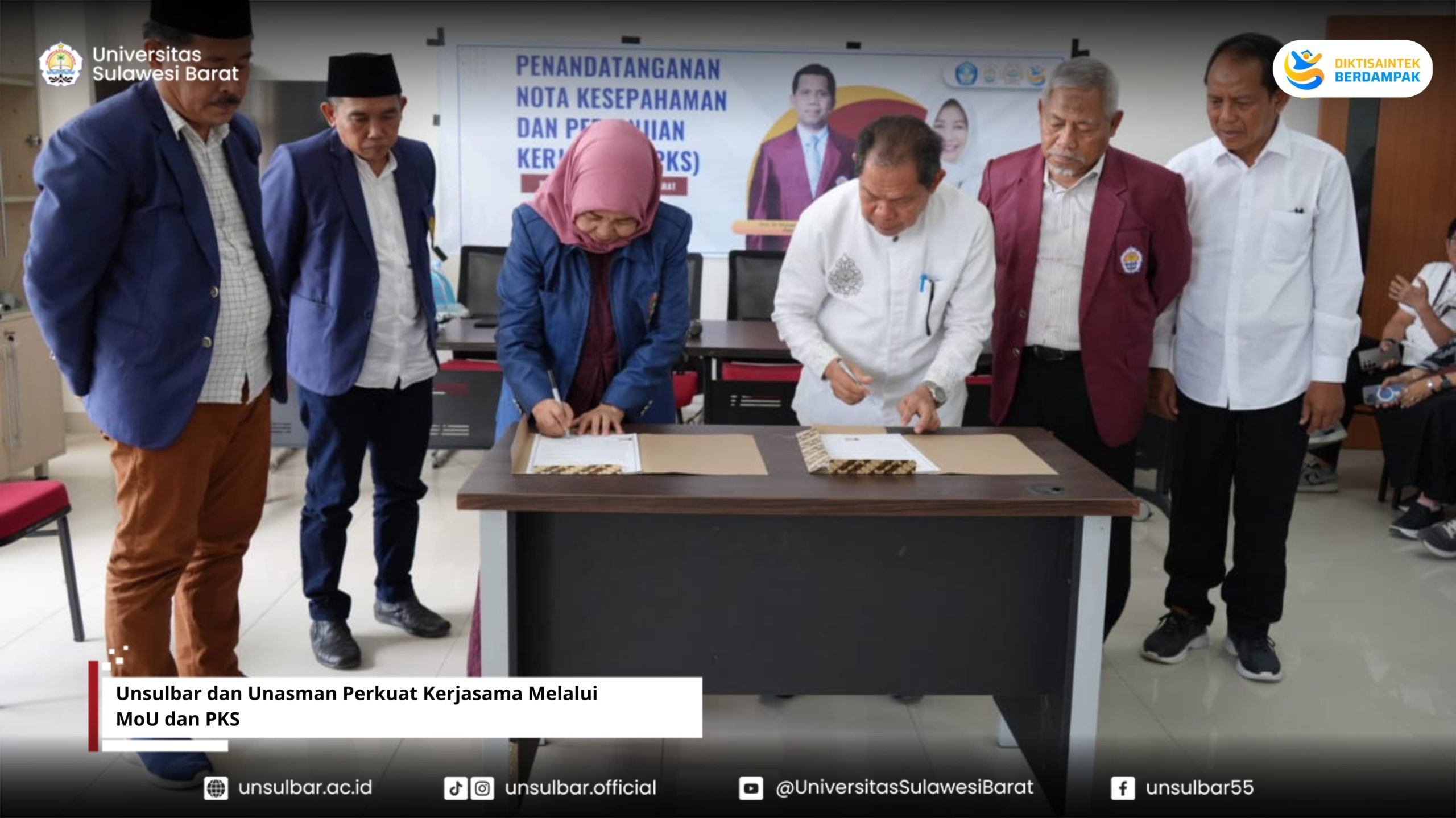 Unsulbar dan Unasman Perkuat Kerjasama Melalui MoU dan PKS