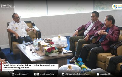 Temui Gubernur Sulbar, Rektor Unsulbar Konsultasi Unsur Dewan Pertimbangan Sulbar