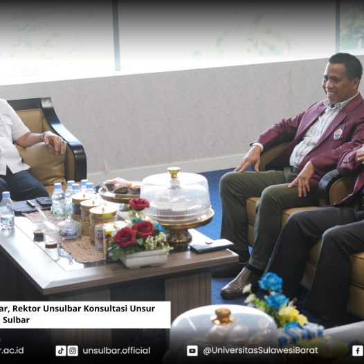 Temui Gubernur Sulbar, Rektor Unsulbar Konsultasi Unsur Dewan Pertimbangan Sulbar