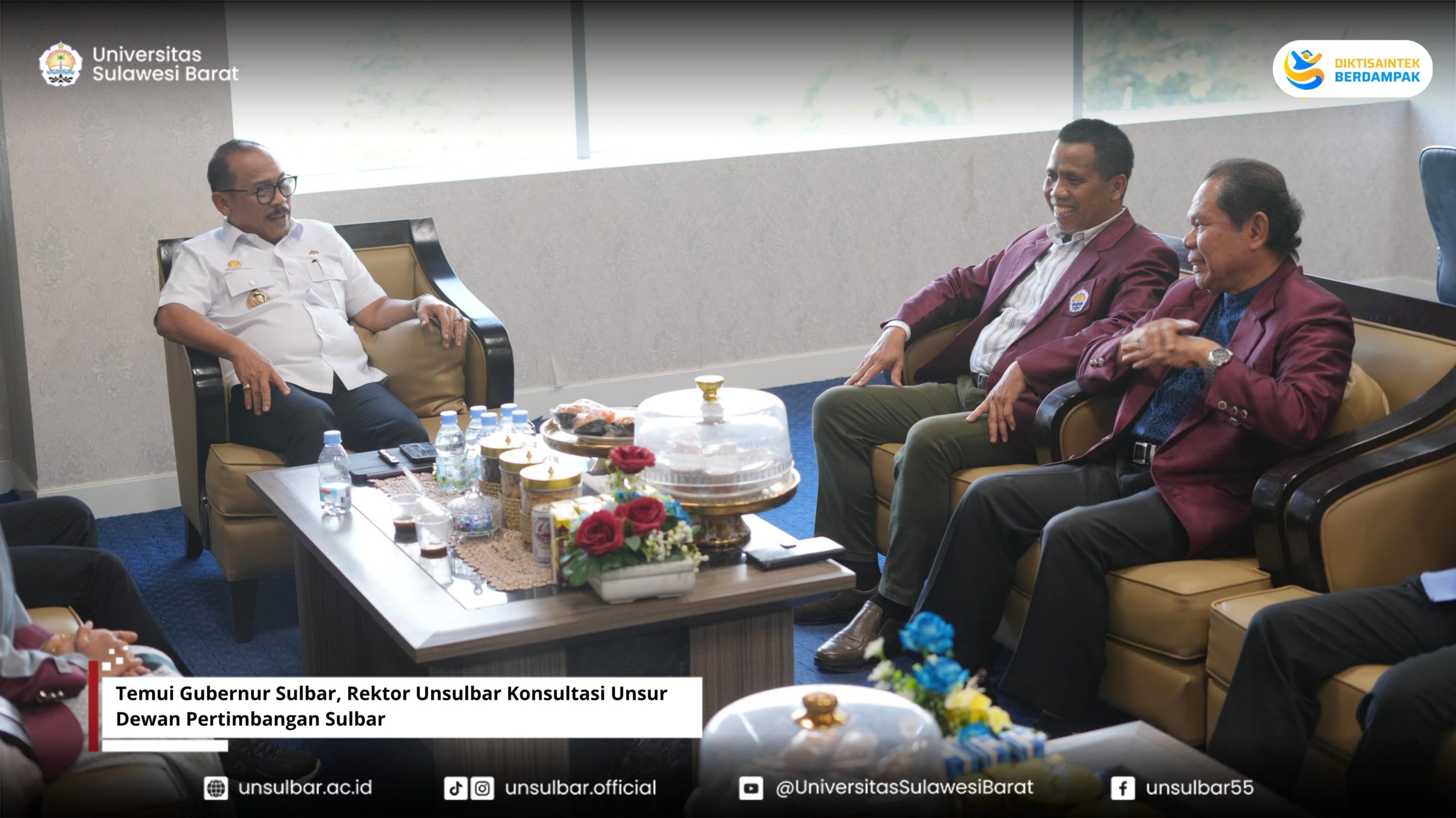 Temui Gubernur Sulbar, Rektor Unsulbar Konsultasi Unsur Dewan Pertimbangan Sulbar Temui Gubernur Sulbar, Rektor Unsulbar Konsultasi Unsur Dewan Pertimbangan Sulbar