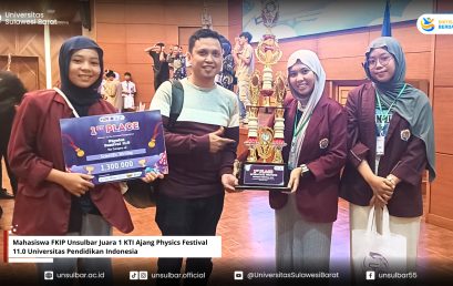 Mahasiswa FKIP Unsulbar Juara 1 KTI Ajang Physics Festival 11.0 Universitas Pendidikan Indonesia