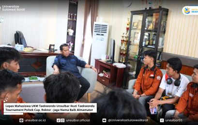 Lepas Mahasiswa UKM Taekwondo Unsulbar Ikuti Taekwondo Tournament Poltek Cup, Rektor : Jaga Nama Baik Almamater Lepas Mahasiswa UKM Taekwondo Unsulbar Ikuti Taekwondo Tournament Poltek Cup, Rektor : Jaga Nama Baik Almamater