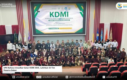 UPA Bahasa Unsulbar Gelar KDMI Tahun 2025, Lahirkan 32 Tim Peserta Debat
