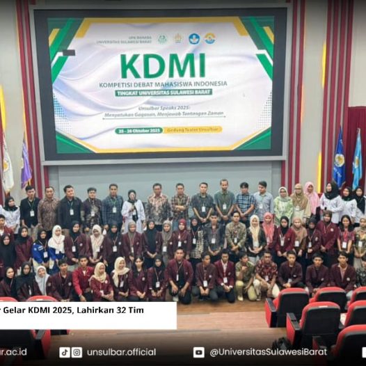 UPA Bahasa Unsulbar Gelar KDMI Tahun 2025, Lahirkan 32 Tim Peserta Debat