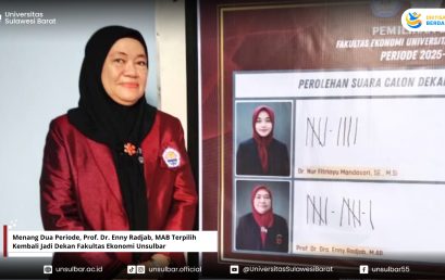 Menang Dua Periode, Prof. Dr. Enny Radjab, MAB Terpilih Kembali Jadi Dekan Fakultas Ekonomi Unsulbar