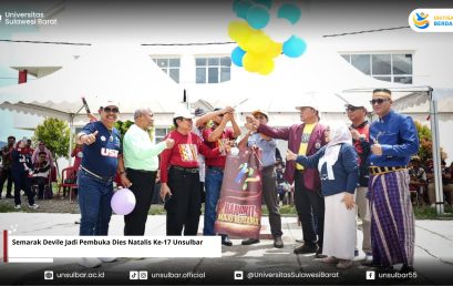 Semarak Devile Jadi Pembuka Dies Natalis Unsulbar Ke-17