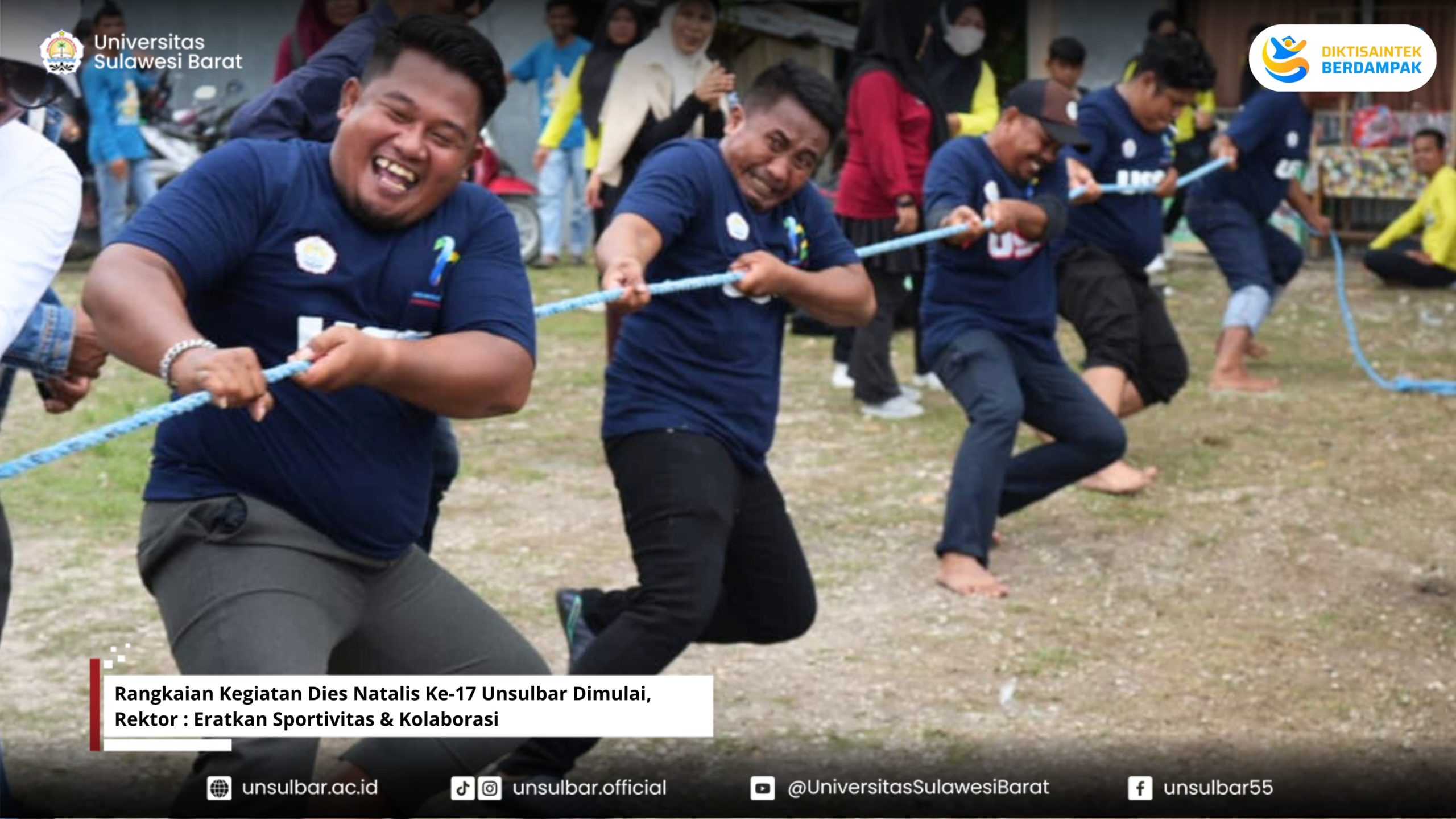 Rangkaian Kegiatan Dies Natalis Ke-17 Unsulbar Dimulai, Rektor : Eratkan Sportivitas & Kolaborasi