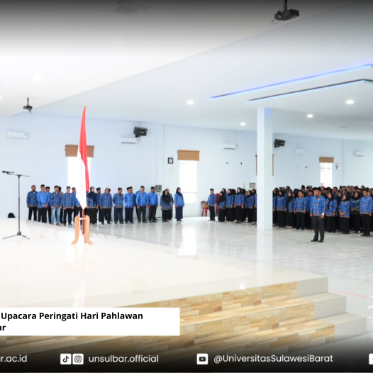 Diguyur Hujan Deras, Upacara Peringati Hari Pahlawan Unsulbar Tetap Digelar
