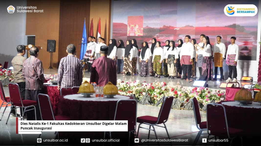 Dies Natalis Ke-1 Fakultas Kedokteran Unsulbar Digelar Malam Puncak Inaugurasi