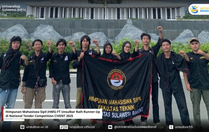 Himpunan Mahasiswa Sipil (HMS) FT Unsulbar Raih Runner-Up di National Tender Competition CIVENT 2025