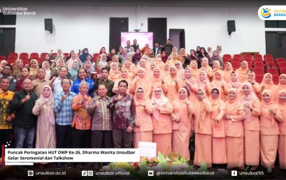Puncak Peringatan HUT DWP Ke-26, Dharma Wanita Unsulbar Gelar Seremonial dan Talkshow