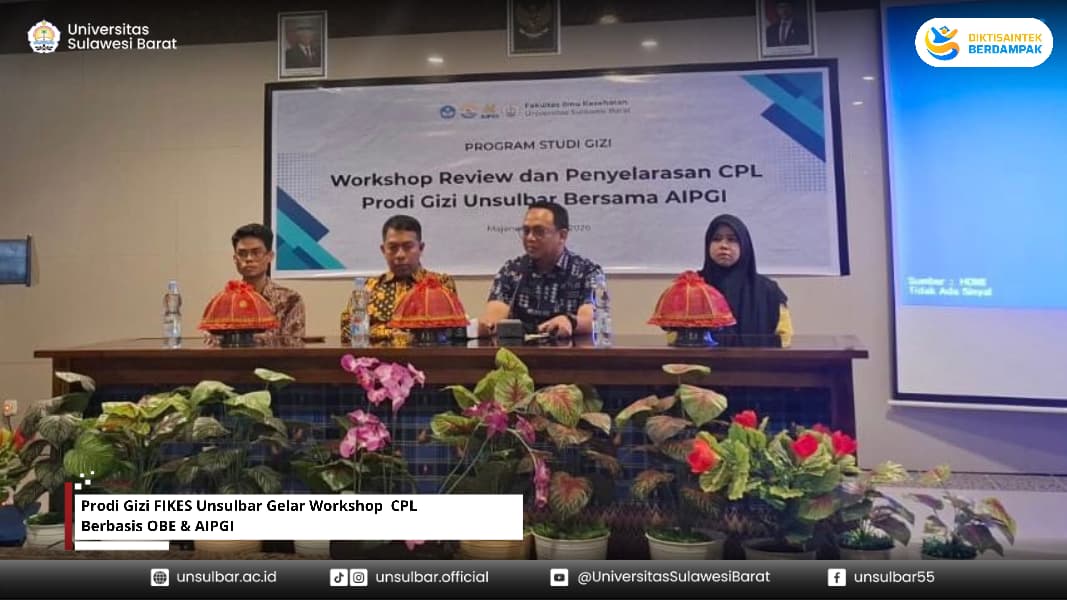 Prodi Gizi FIKES Unsulbar Gelar Workshop CPL Berbasis OBE & AIPGI Prodi Gizi FIKES Unsulbar Gelar Workshop CPL Berbasis OBE & AIPGI