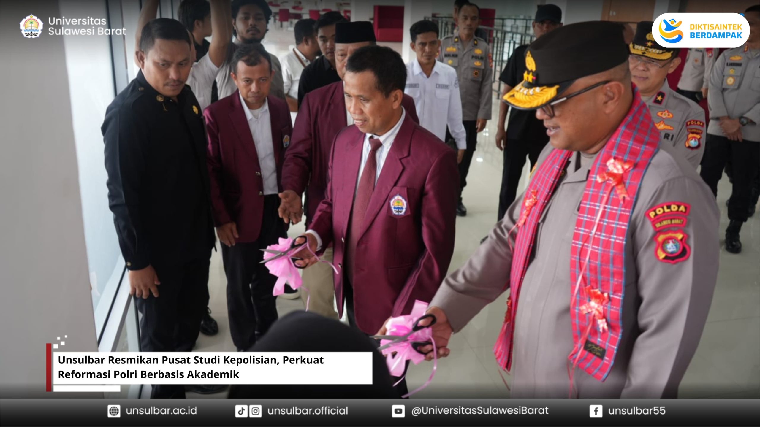 Unsulbar Resmikan Pusat Studi Kepolisian, Perkuat Reformasi Polri Berbasis Akademik