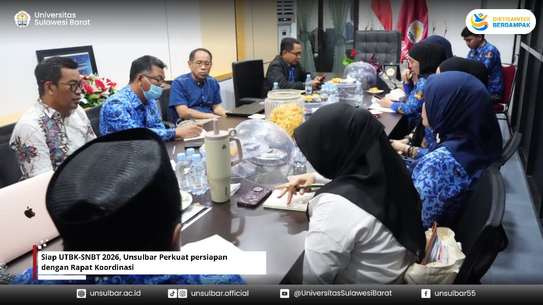 Siap UTBK-SNBT 2026, Unsulbar Perkuat persiapan dengan Rapat Koordinasi