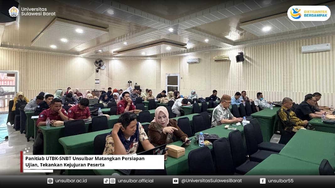 Panitia UTBK-SNBT Unsulbar Matangkan Persiapan Ujian, Tekankan Kejujuran Peserta