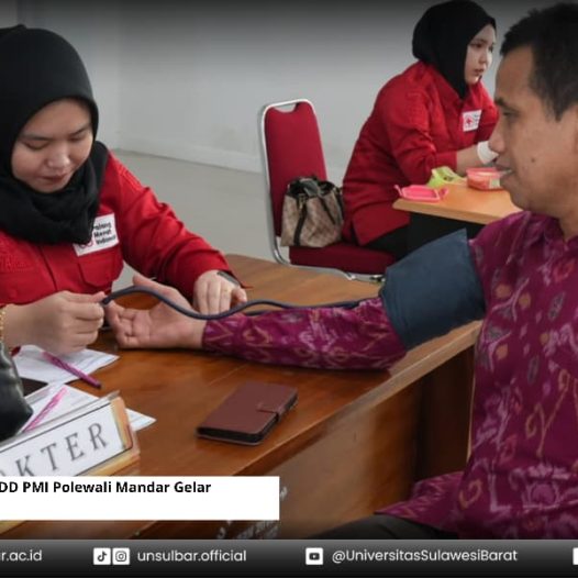 Sinergi Unsulbar & UDD PMI Polewali Mandar Gelar Donor Darah