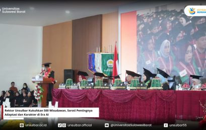 Rektor Unsulbar Kukuhkan 500 Wisudawan, Soroti Pentingnya Adaptasi dan Karakter di Era AI