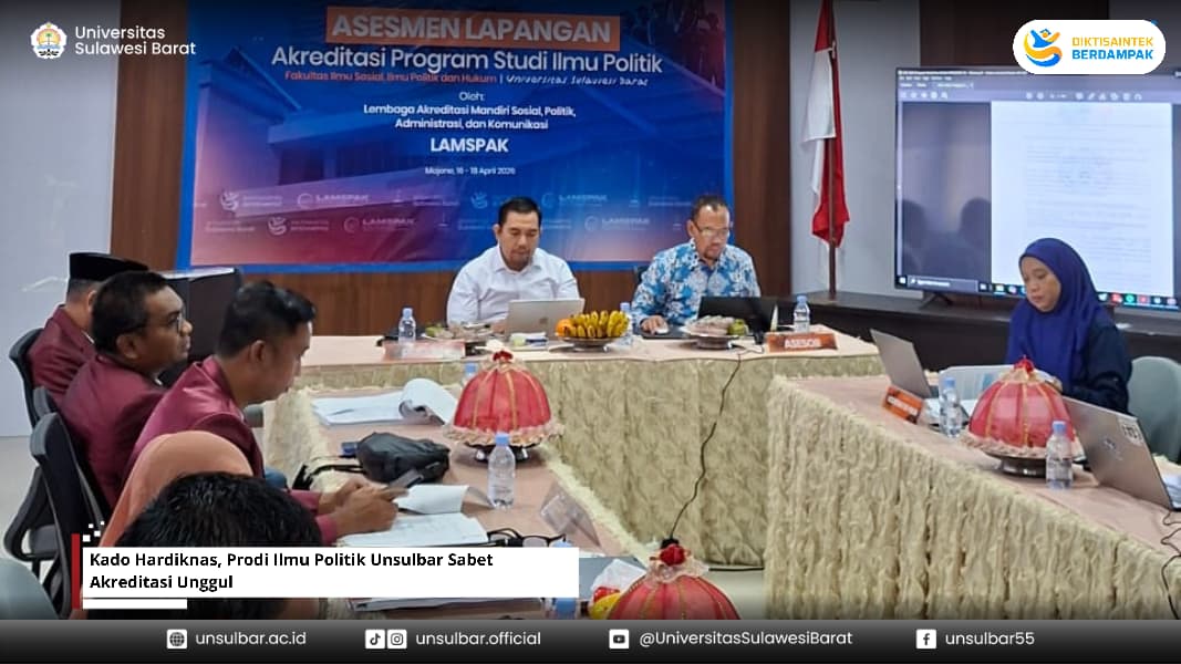 Kado Hardiknas, Prodi Ilmu Politik Unsulbar Sabet Akreditasi Unggul