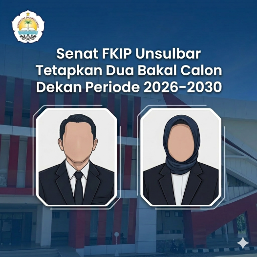 Senat FKIP Unsulbar Tetapkan Dua Bakal Calon Dekan Periode 2026–2030
