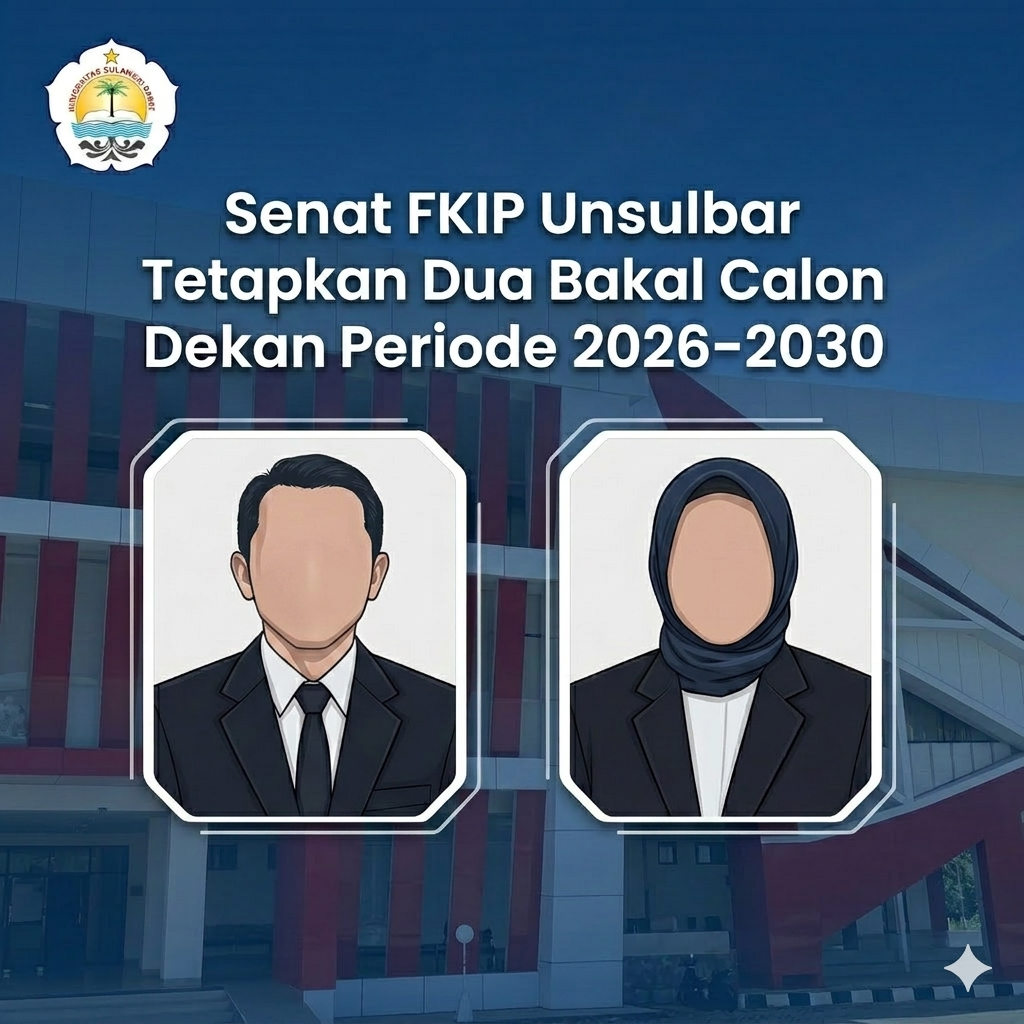 Senat FKIP Unsulbar Tetapkan Dua Bakal Calon Dekan Periode 2026–2030